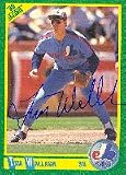 Tim Wallach, Montreal Expos, 1990 Score Autographed Card