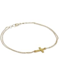 Adina Reyter Tiny Cross Bracelet