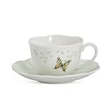 Lenox Butterfly MeadowTiger Swallowtail Petite Cup & Saucer, Green