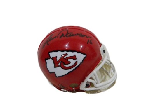 Len Dawson Autographed Kansas City Chiefs Mini Helmet w/ Photo Proof