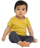 BabyLuxe YogaColors 4000 Infant Baby Rib Short Sleeve Lap T-Shirt