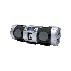 JVC RV NB 50 Stereo Radio-Rekorder (CD-/MP3-Player, UKW-Tuner, 40 Watt, Apple iPod-Dock, USB 2.0) schwarz/silber