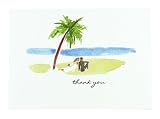 Hortense B. Hewitt Wedding Accessories Paradise Thank You Cards, 50-Pack