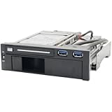 Syba 5.25" Bay Tray Less Mobile Rack for 3.5" and 2.5" SATA III HDD with Extra 2 Port USB 3.0 (SY-MRA55006)
