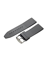 26mm Grey Rubber / Silicone Watch Band Strap with Built in Quick Release Pins for Divers! Stainless Steel Buckle Invicta - Fits All Watches!!!