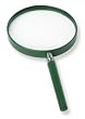 Carson Optical BigEye 2.5 Power Acrylic Hand Magnifier with 5 inch Lens, Outdoor Green