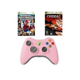 2 Great Games and a Pink Wireless Controller for Xbox 360