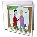 Rich Diesslins Funny Religious Light Cartoons - Test of Faith at Seminary in the Form of Student Loans - Greeting Cards-12 Greeting Cards with envelopes