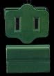 Club Pack Of 24 Green Female Quick Zip Plugs For Spt1 8 Amps