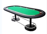 Tables Deluxe Vegas - Table - Table de Poker Deluxe Vegas Vert et Noir Pieds Métal