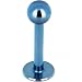16 Gauge Lt Blue Titanium Labret Monroe Tragus