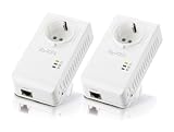 ZYXEL PLA4215 Powerline Adaptor 500Mbps Powerline Gigabit Ethernet Adapter - Wallmount, Passthru Dual Pack