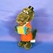SOFT TOY/Crocodile Gena (Medium) [The best present on a birthday is Crocodile Gena's ...