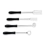Paderno World Cuisine Set of 4 Inch Chocolate Dipping Forks Made of Steel and Plastic
