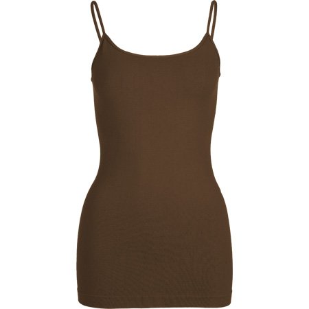 FULL TILT Womens Seamless Cami - Dark Brown