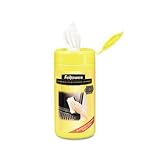 FELLOWES Screen Cleaning Wet Wipes 5.12 X 5.90 Inch 100/Tub Not For Use On Mesh Screens