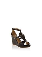 Armani Sandalias de cuña Piel (Negro)