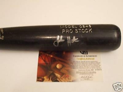 John Hester Autographed Bat - Rookie GAI - Autographed MLB Bats