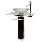Daichi Bathroom Vanity with Square Glass Sink - 24 or 28