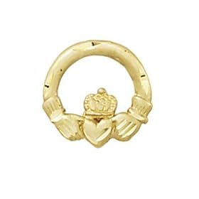 14k Claddagh Tie Tack Pin - JewelryWeb: Jewelry
