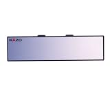 Razo RG22 11.8" Black Frame Wide Angle Flat Rear View Mirror - Pack of 1