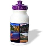 Sandy Mertens Colorado - Rocky Mountain Collage - Water Bottles