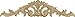 Swirl Medium Applique in Alder - Dimensions: 24 x 5 1/2 x 1 inches