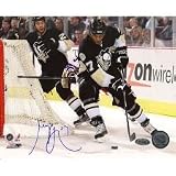 Georges Laraque Autographed Wrap Around Attempt vs Rangers 8x10 Photograph - Model LARAPHS008000