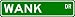 WANK Street Sign ~ Personalized Family Lastname Novelty Sign ~ Gameroom, Basement, Ga...