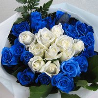 12か月の星座のブーケ　うお座　花束　40本　【生花】【お祝い】【記念日】【誕生日】【フラワーギフト】【バラ】