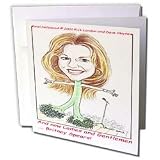 Londons Times Funny Panel Hollywood Cartoons - Britney Spears - Greeting Cards-12 Greeting Cards with envelopes