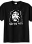 Big Mens Jesus Keeping the Faith T-Shirt (Big & Tall and Regular Sizes)