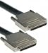 0.8mm Male / 0.8mm Male, VHDCI 68 SCSI Cable, Offset, Metal Hood, 6 ft
