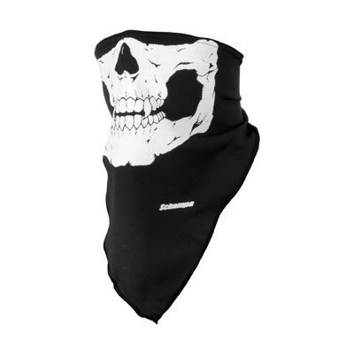 Schampa Lightweight Skull Facemask Black One Size Fits All OSFA VNG008