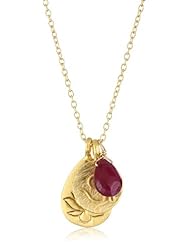 Satya Jewelry "The Roots of Passion" 24K Yellow Gold Pendant Necklace