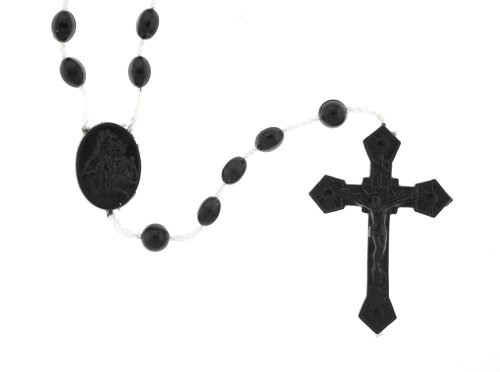 Black Rosary - 17\'\' in Length