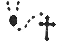 Black Rosary - 17'' in Length