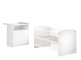 Produkt-Bild: Schardt 08 968 02 02 - Kinderzimmer Classic-Line weiss, bestehend aus Kombi-Kinderbett und Wickelkommode (ohne Textilien)