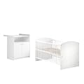 Schardt 08 968 02 02 - Kinderzimmer Classic-Line weiss, bestehend aus Kombi-Kinderbett und Wickelkommode (ohne Textilien)
