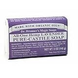 Dr. Bronner's Magic Soaps Pure-Castile Soap, All-One Hemp Lavender, 5-Ounce Bars (Pack of 6)