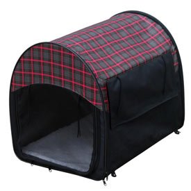 Kyjen Outward Hound Mobile Home Crate - Plaid - 24 x 19.75 x 18-Inches