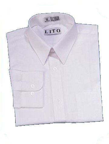 Lito Boys Long Sleeved Simple Dress Shirt
