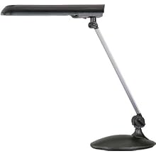 Lite Source LSP-763BLK Holt Desk Lamp, Black And Silver