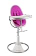 bloom fresco loft High Chair - White Base - Rosey Pink