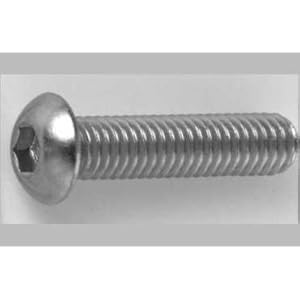 【クリックでお店のこの商品のページへ】三価ホワイト 鉄 六角穴付ボタンボルト(TKS 3 X 40 【800個入】