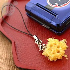 ミニチュアなのに超リアル！天ぷらサンプル携帯ストラップ(カボチャ南瓜)