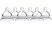 Munchkin Latch Natural Movement Baby Bottle Nipples, 6 Count, Stage 3