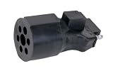 Trailer Lighting Electrical Adapter - Seven-Way Round to Four-Way Flat Adapter
