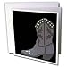 TNMGraphics Old West - Gray Cowboy Boot - Greeting Cards-12 Greeting Cards with envelopes