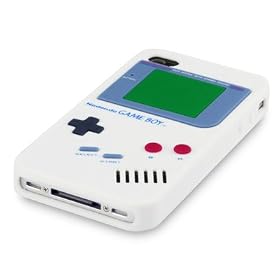 IPHONE 4S GAMEBOY STYLE RETRO SILIKON SKIN CASE SCHUTZH�LLE IN WEI�, QUBITS RETAIL VERPACKUNG